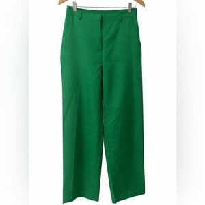 Kelly Green High Waisted Wide Leg Pants Size M